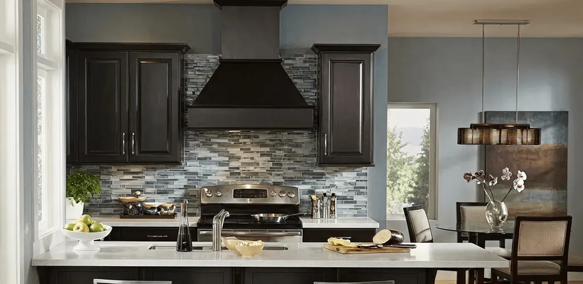 Kitchen cabinet painting and refinishing in a modern kitchen in Grand Rapids, MI